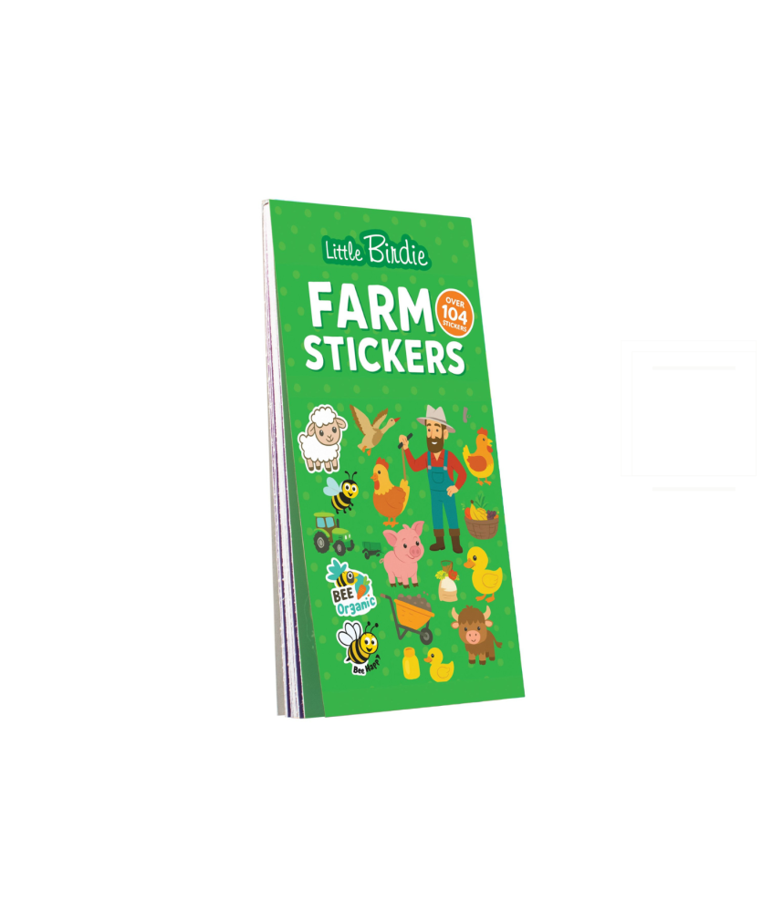Little Birdie Stickers Book - Farm Stickers, Approx 14 x 7.2cm 12sheet