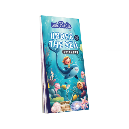 Little Birdie Stickers Book - Under The Sea, Approx 14 x 7.2cm 12sheet