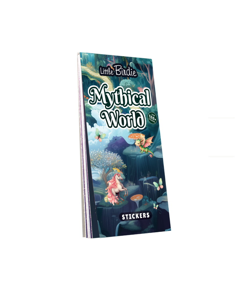 Little Birdie Stickers Book - Mythical World, Approx 14 x 7.2cm 12sheet