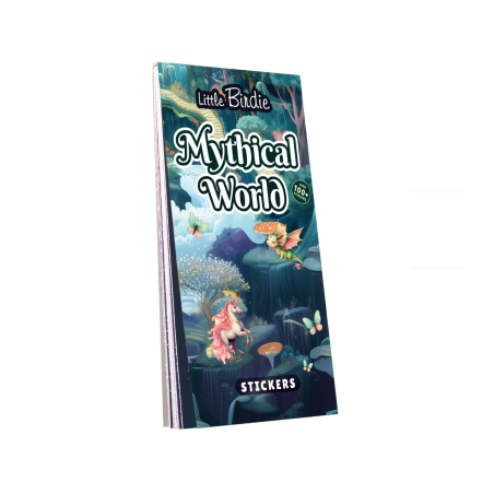 Little Birdie Stickers Book - Mythical World, Approx 14 x 7.2cm 12sheet