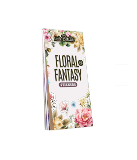 Little Birdie Stickers Book - Floral Fantasy, Approx 14 x 7.2cm 12sheet