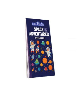 Little Birdie Stickers Book - Space Adventures,, Approx 14 x 7.2cm 12sheet