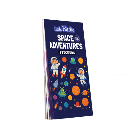Little Birdie Stickers Book - Space Adventures,, Approx 14 x 7.2cm 12sheet