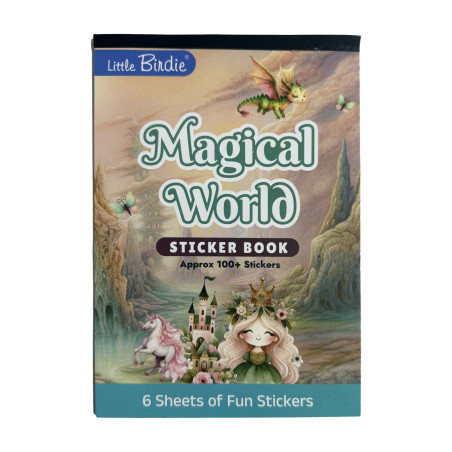Little Birdie Stickers Book - Magical World, Approx 18.1 x 12.4cm 6sheets
