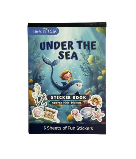 Little Birdie Stickers Book - Under The Sea, Approx 18.1 x 12.4cm 6sheets