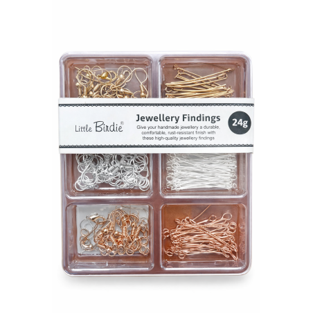 Little Birdie My Bead Studio - Jewellery Findings, Assorted Finish, 24gm