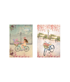 Little Birdie Decoupage/Tissue Paper-On The Move A4 Size 2Sheets