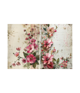 Little Birdie Decoupage/Tissue Paper Blossom Boutique 70gsm A4 size 2design 4 sheets