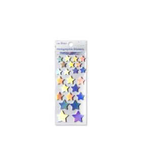 Little Birdie Holographic Stickers - Rainbow Star, 23pc