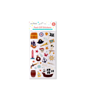 Little Birdie Peel Off Stickers - Pirate Adventure, Approx 18 x 10.6cm, 1 sheet