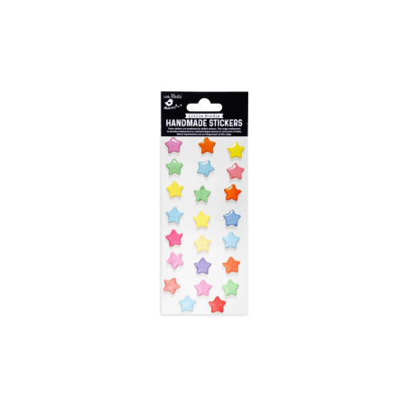 Little Birdie Self-Ahesive Resin Handman Embellishment Colourful stars 23pc