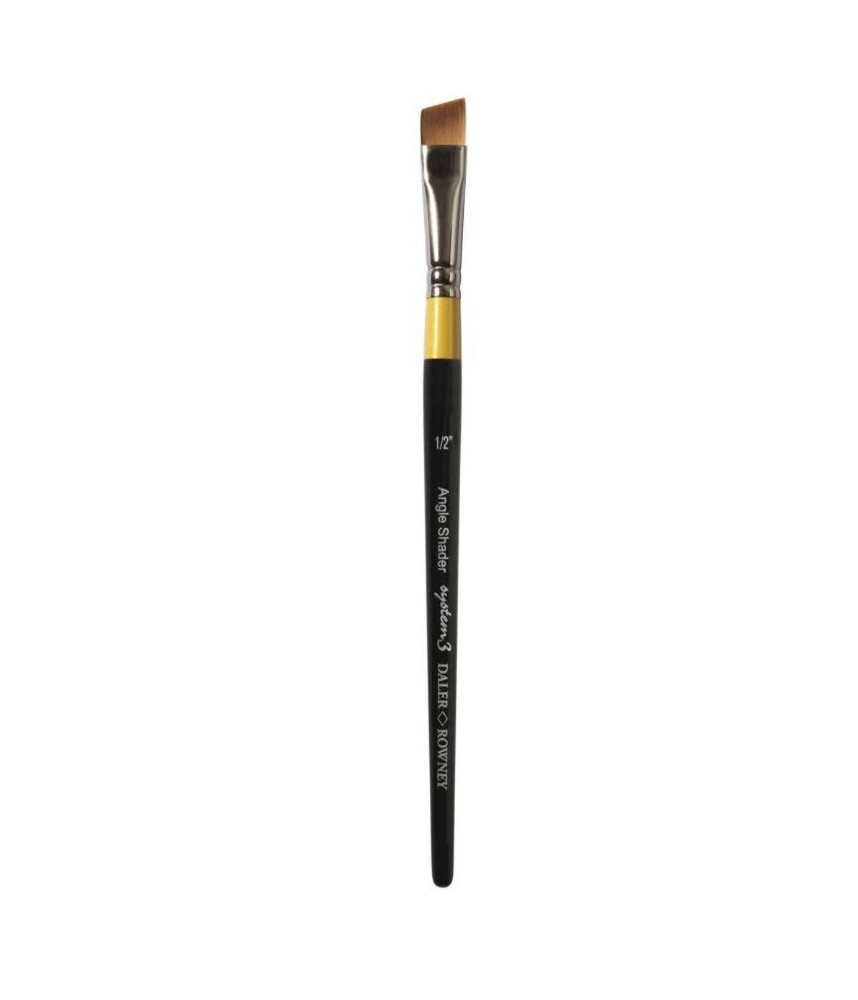 System 3 Daler Rowney Angle Shader Brush 1/2 inch