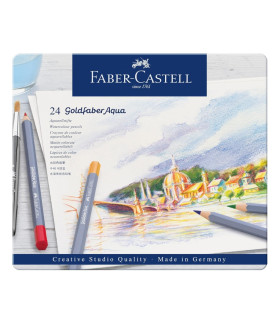 Faber-Castell Goldfaber Aqua Watercolour Pencils 24Pc