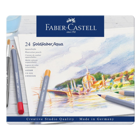Faber-Castell Goldfaber Aqua Watercolour Pencils 24Pc