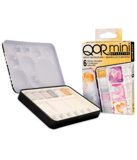 Golden - QoR Mini Reflective Half Pan Watercolor Set 6Pc