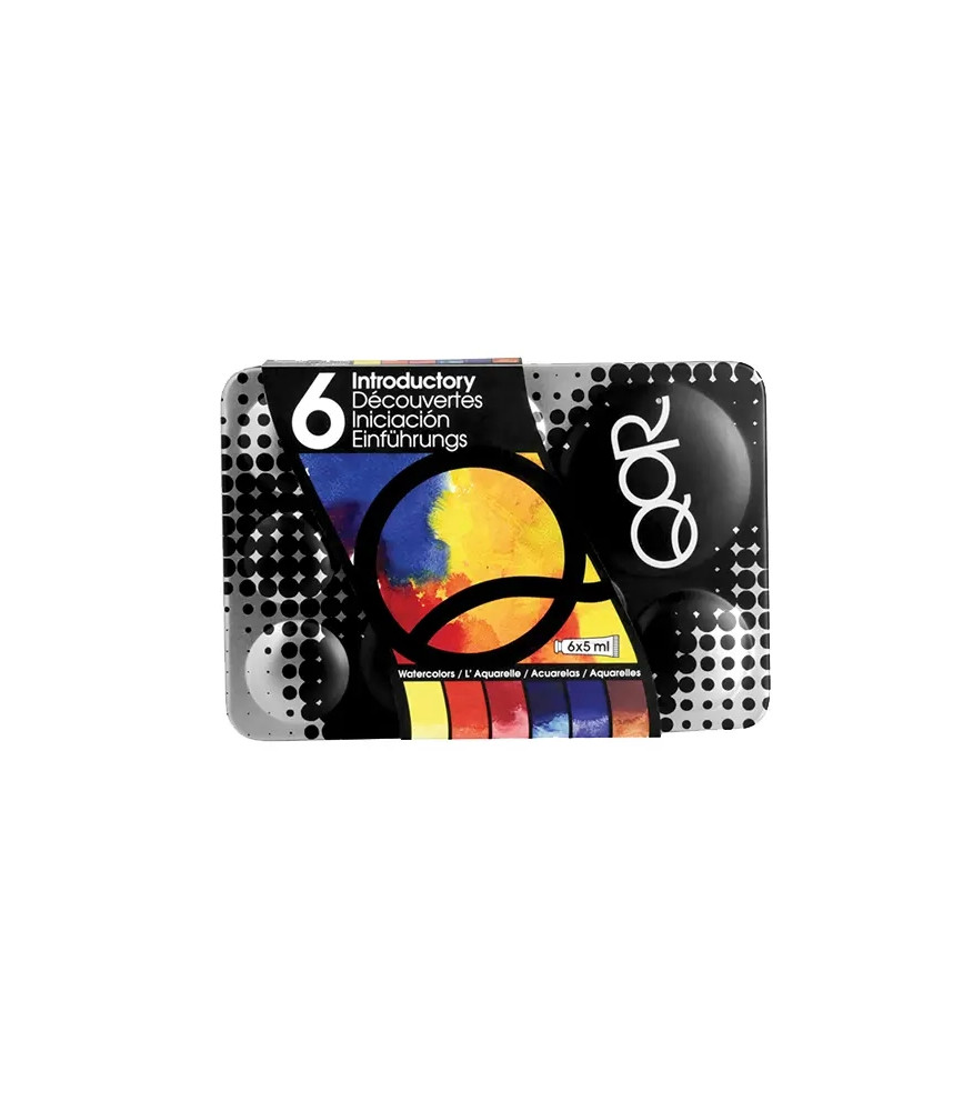 Golden-QoR Introductory  Watercolor Set 6 (6 x 5 ml tubes)