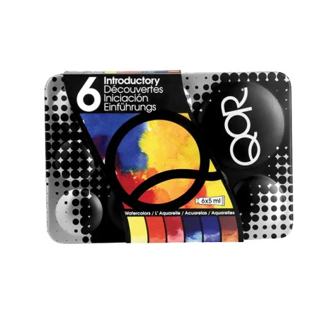 Golden-QoR Introductory  Watercolor Set 6 (6 x 5 ml tubes)