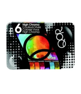 Golden - QoR High Chroma Watercolor Set 6 (6 x 5 ml tubes)