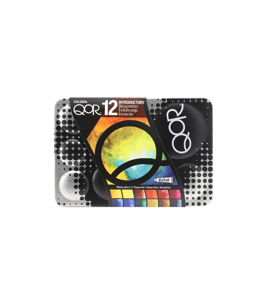 Golden-QoR Introductory Watercolour Set 12 (12x5ml tubes)
