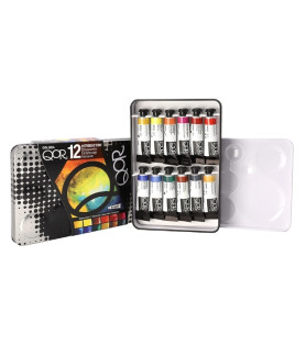 Golden-QoR Introductory Watercolour Set 12 (12x5ml tubes)