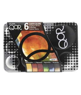 Golden - QoR Earth Colors Watercolour 6 Set (6 x 5 ml tubes)
