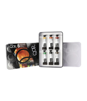 Golden - QoR Earth Colors Watercolour 6 Set (6 x 5 ml tubes)