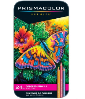 Prismacolor Premier Colored Pencils, Soft Core, 24Pc