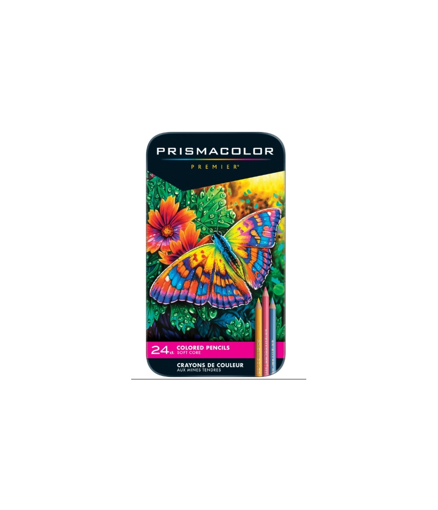 Prismacolor Premier Colored Pencils, Soft Core, 24Pc