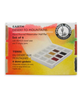 Daniel Smith Earth: Desert to Mountains Watercolour - Half Pan Set 6