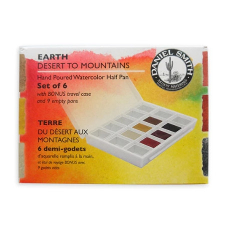 Daniel Smith Earth: Desert to Mountains Watercolour - Half Pan Set 6