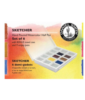 Daniel Smith - Sketcher Watercolour Half Pan Set 6