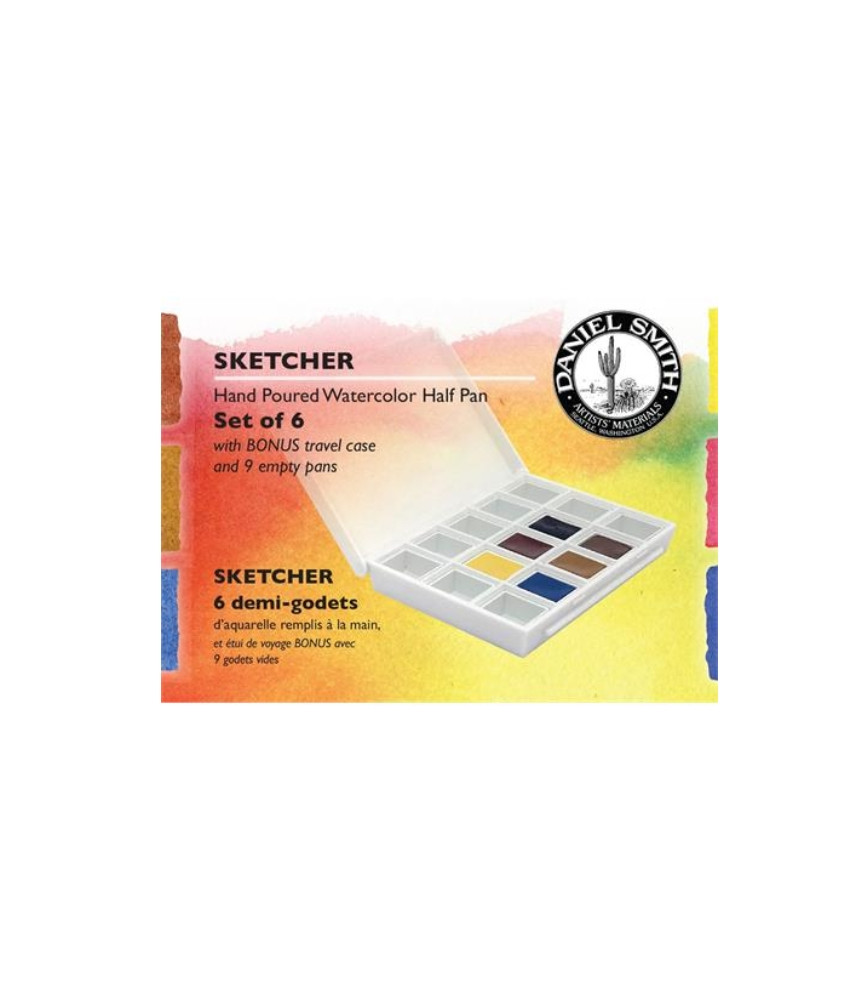 Daniel Smith - Sketcher Watercolour Half Pan Set 6