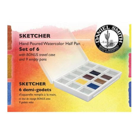 Daniel Smith - Sketcher Watercolour Half Pan Set 6