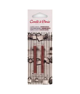 Carrés Esquisse Sketching Pastel Crayons, Sanguine Medicis (2453), Pack of 2