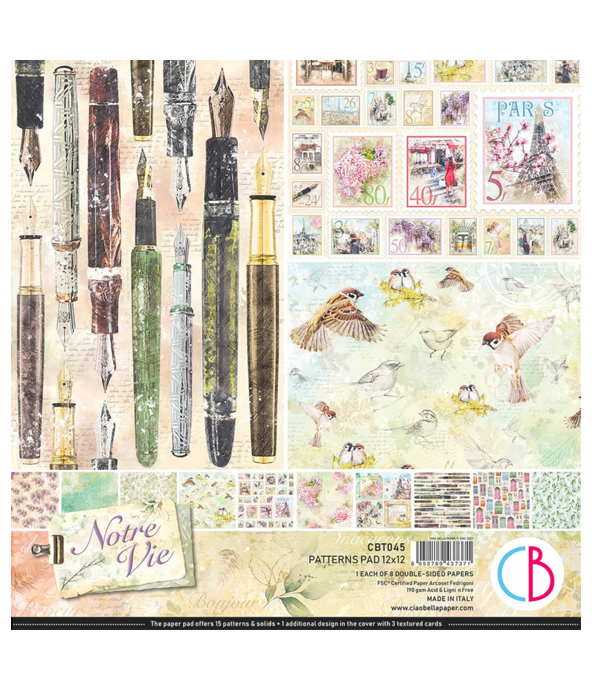 Ciao Bella 12 x 12 Paper Pack - Notre Vie