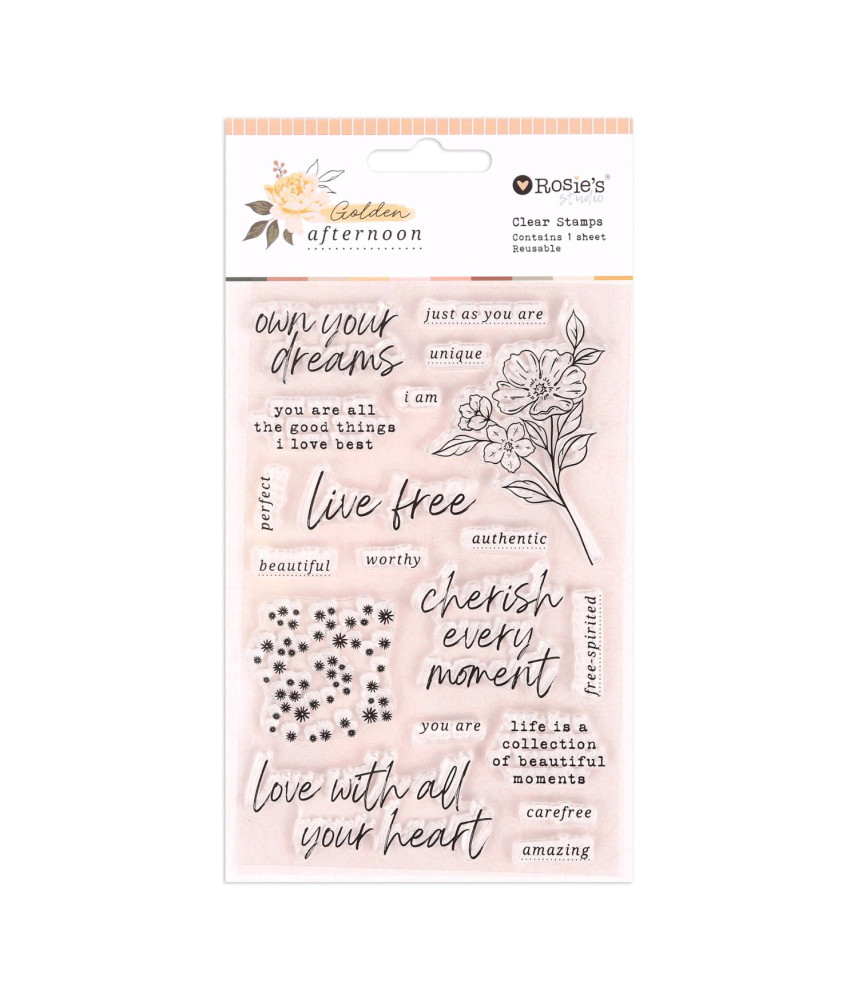 Rosies Studio Clear Stamp Golden Afternoon