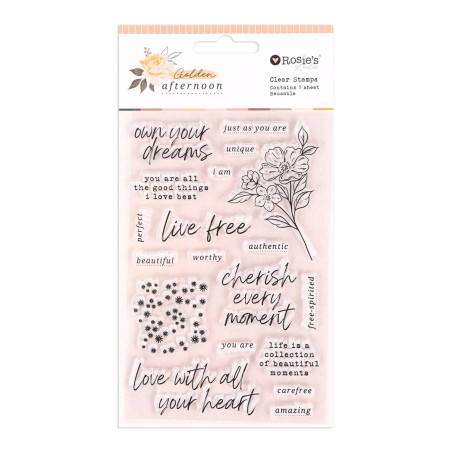 Rosies Studio Clear Stamp Golden Afternoon