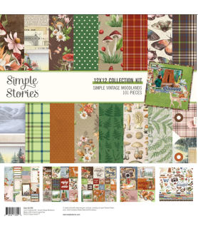 Simple Stories 12 x 12 Paper Pack - Simple Vintage Woodlands