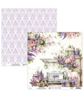 Mintay Lilac 12 x 12 Scrapbook Paper 01