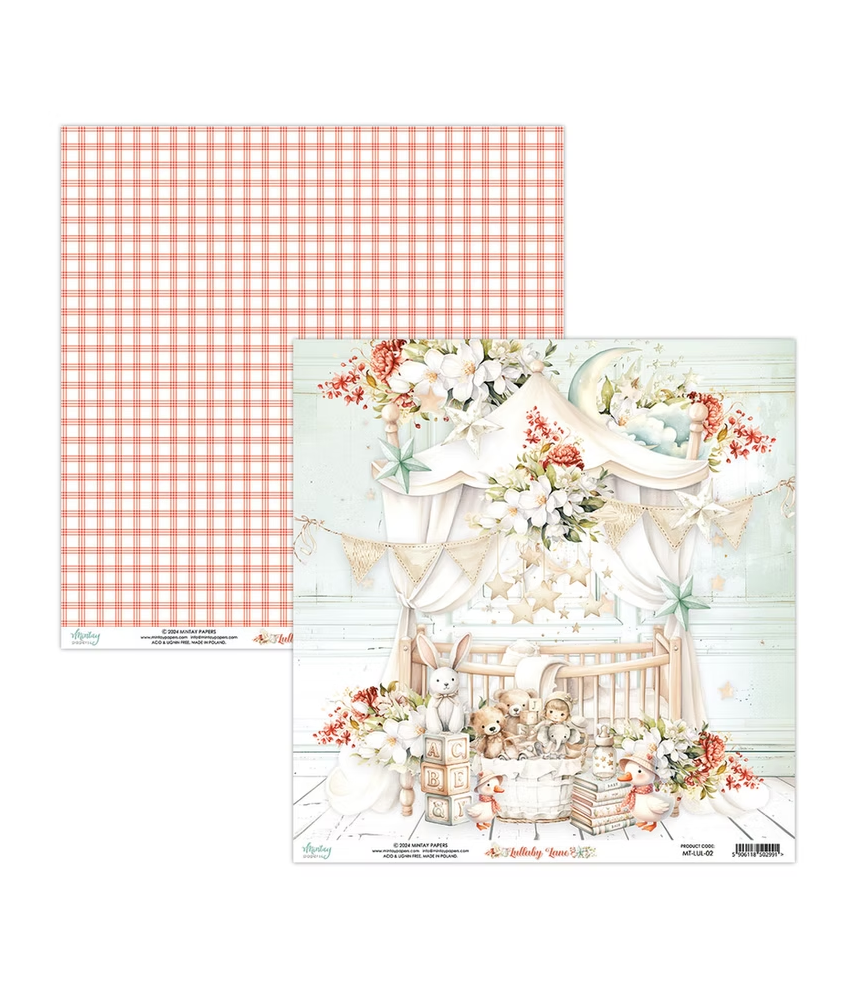 Mintay Lullaby Lane 12 x 12 Scrapbook Paper 02