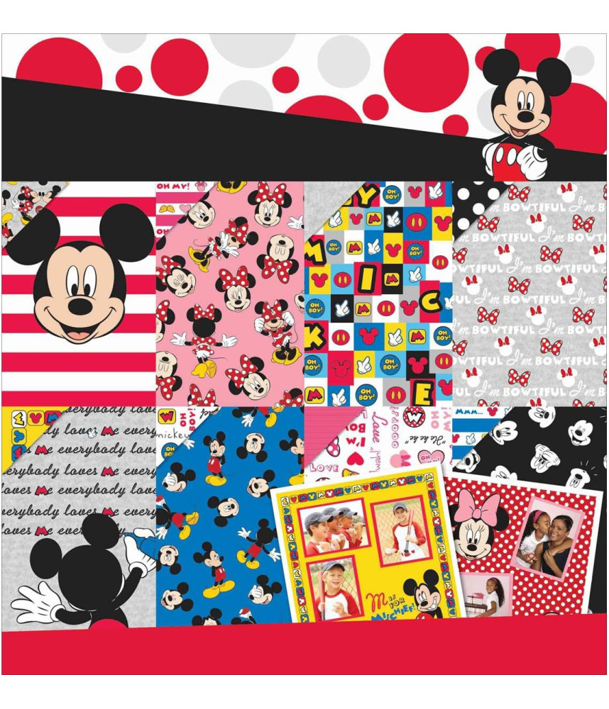 American Craft Disney Scrapbook Paper Pad 12x12 Mickey Friends Mickey Friend