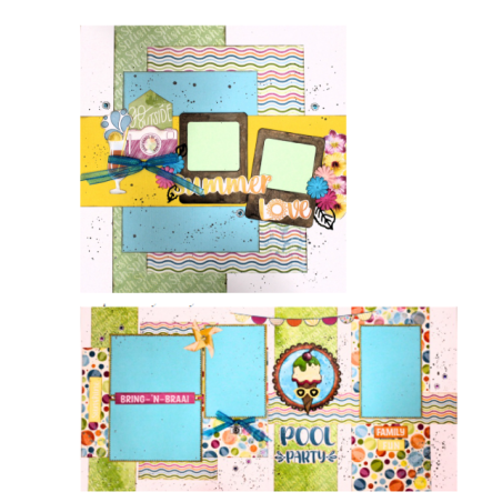 Scrapbook Studio Double & Single Kits - Summer Pool Party