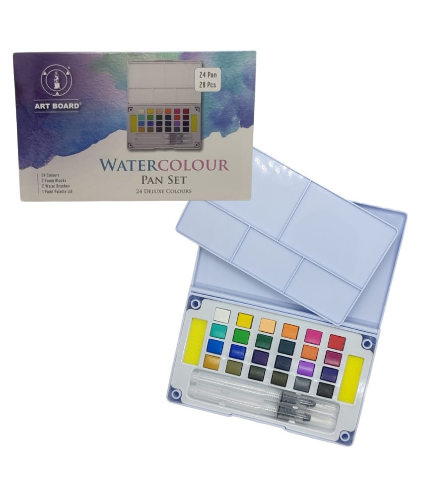 ART BOARD WATERCOLOUR SET 24