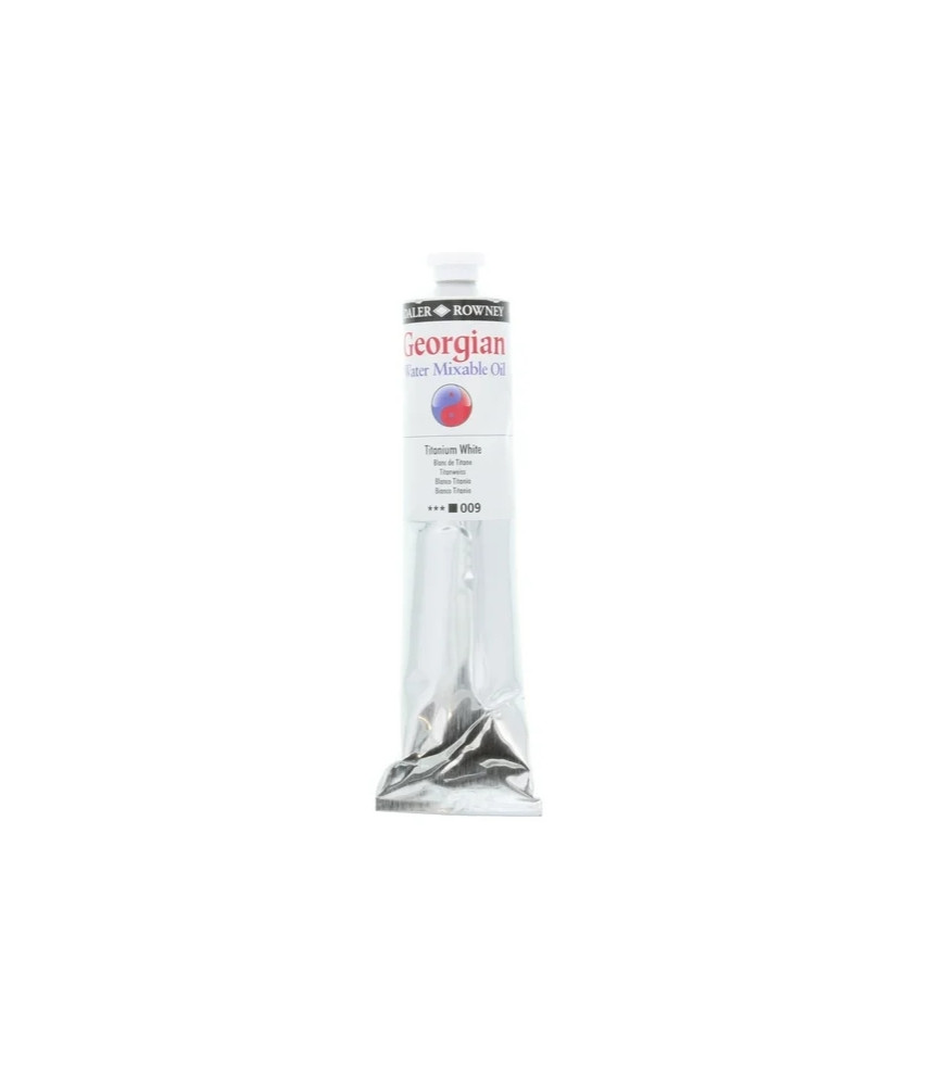 Daler-Rowney Georgian Water Mixable Oil Paint 200ml Titanium White 009