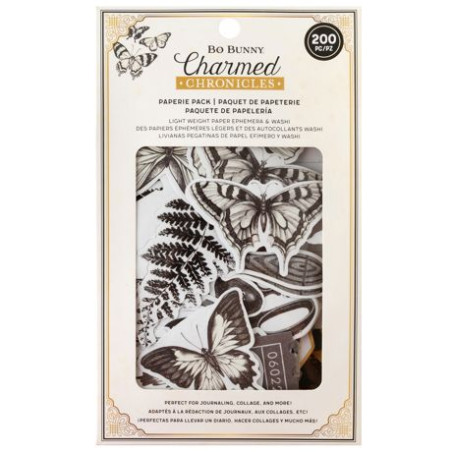 Bo Bunny Charmed Chronicles Ephemera/Die Cuts & Washi Tape Pack