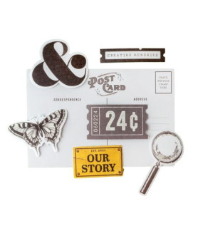 Bo Bunny Charmed Chronicles Ephemera/Die Cuts & Washi Tape Pack