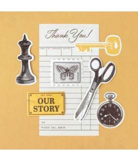 Bo Bunny Charmed Chronicles Ephemera/Die Cuts & Washi Tape Pack