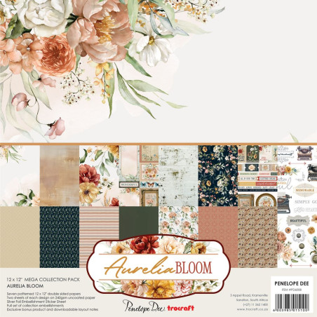 Penelope Dee 12X12 Paper Pack - Aurelia Bloom