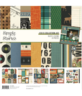 Simple Stories 12 x 12 Paper Pack - Rustic Legend 69pc