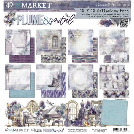 49 and Market 12 x 12 Paper Pack -Plume & Petals